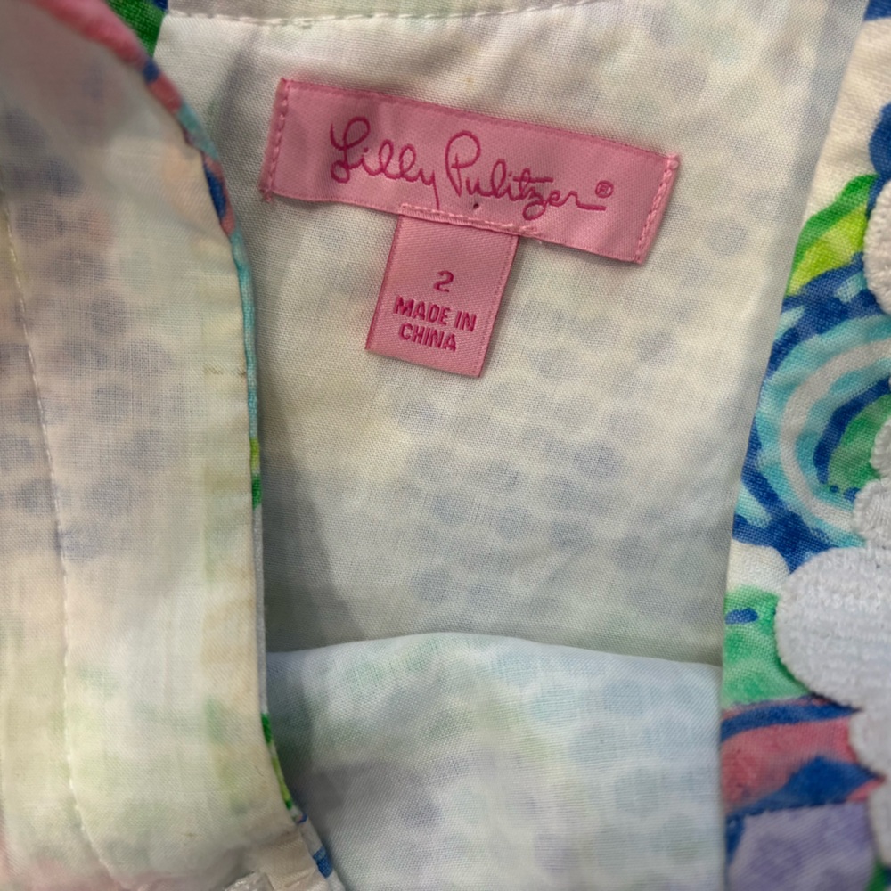 Lilly Pulitzer Delia Shift Dress Size 4 Multicolor Paisley, mini dress vacation - Picture 9 of 11